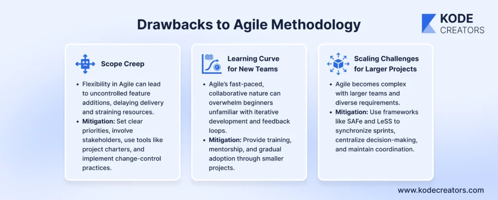 Drawbacks of agile